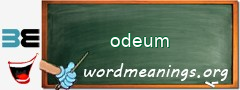 WordMeaning blackboard for odeum